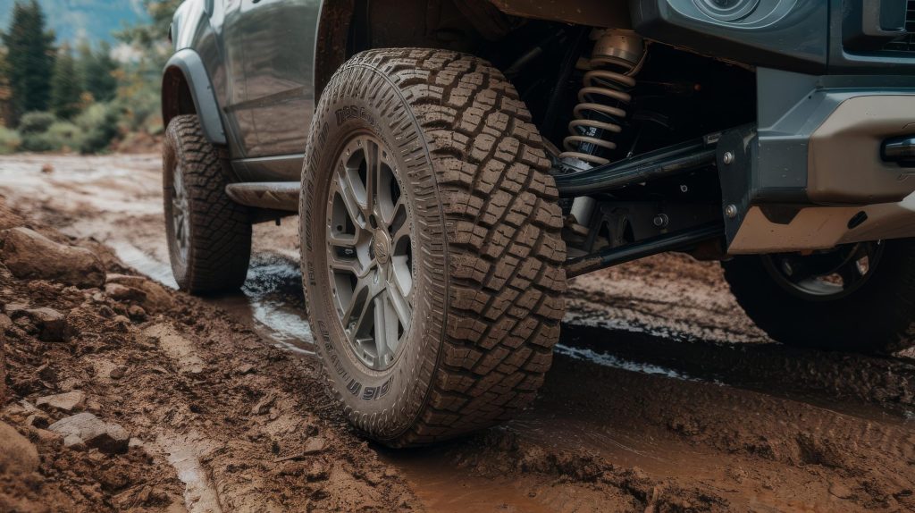 llanta MT para camioneta en barro, diseño todoterreno con tacos profundos – Sus Llantas